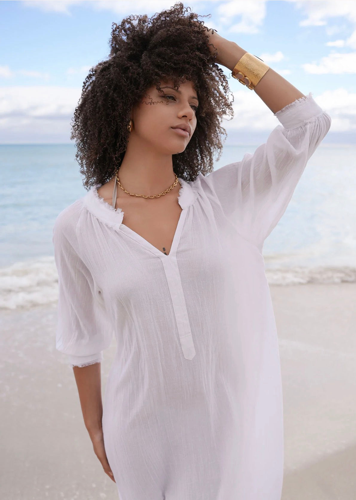 White Suri Tunic
