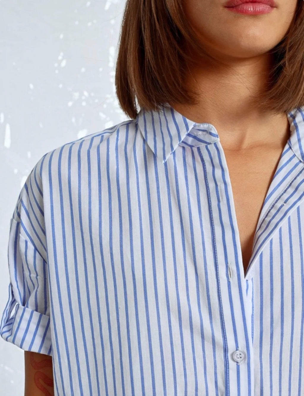 Striped Shirt Beach Dress