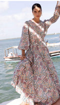 Tupi Teal Smocked Waist Maxi