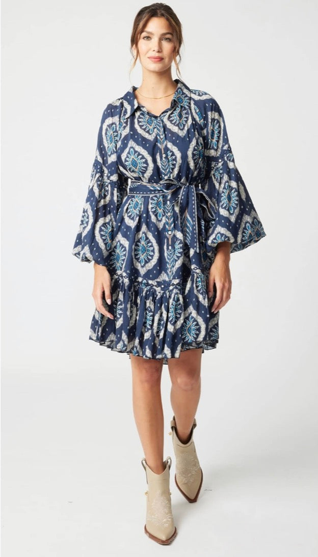 Miss June Thais Navy Mini Dress