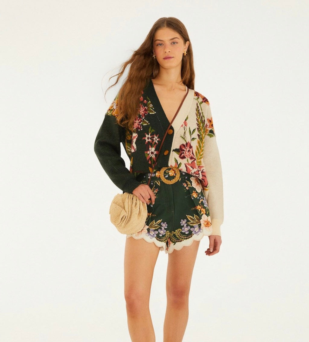 Mixed Nature Knit Cardigan