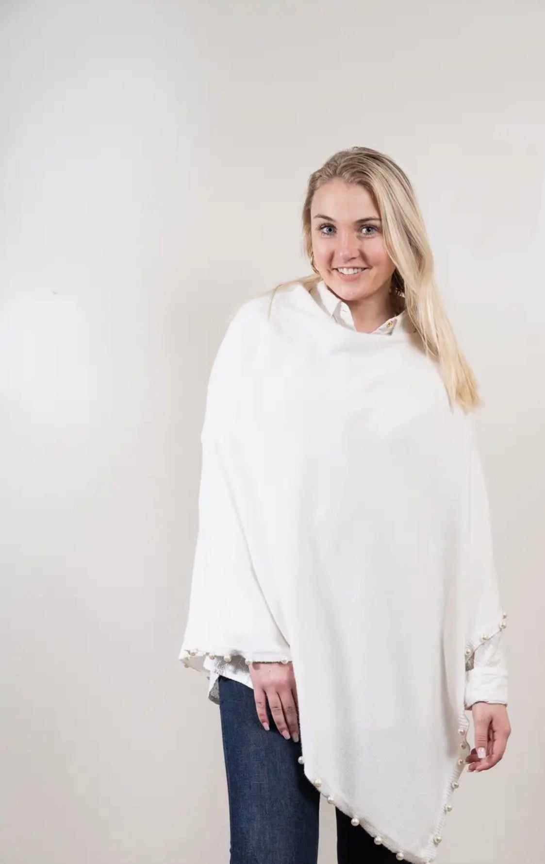 White Pearl Poncho