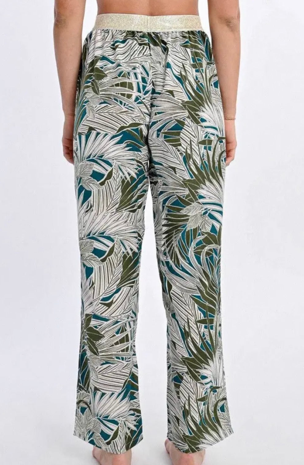 Kaki Kala Tropical Print Pant