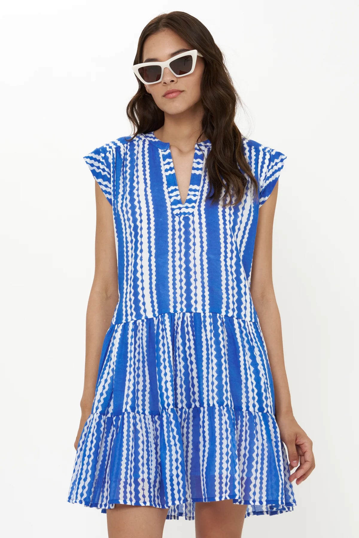 Ziggy Blue Roll Sleeve Mini