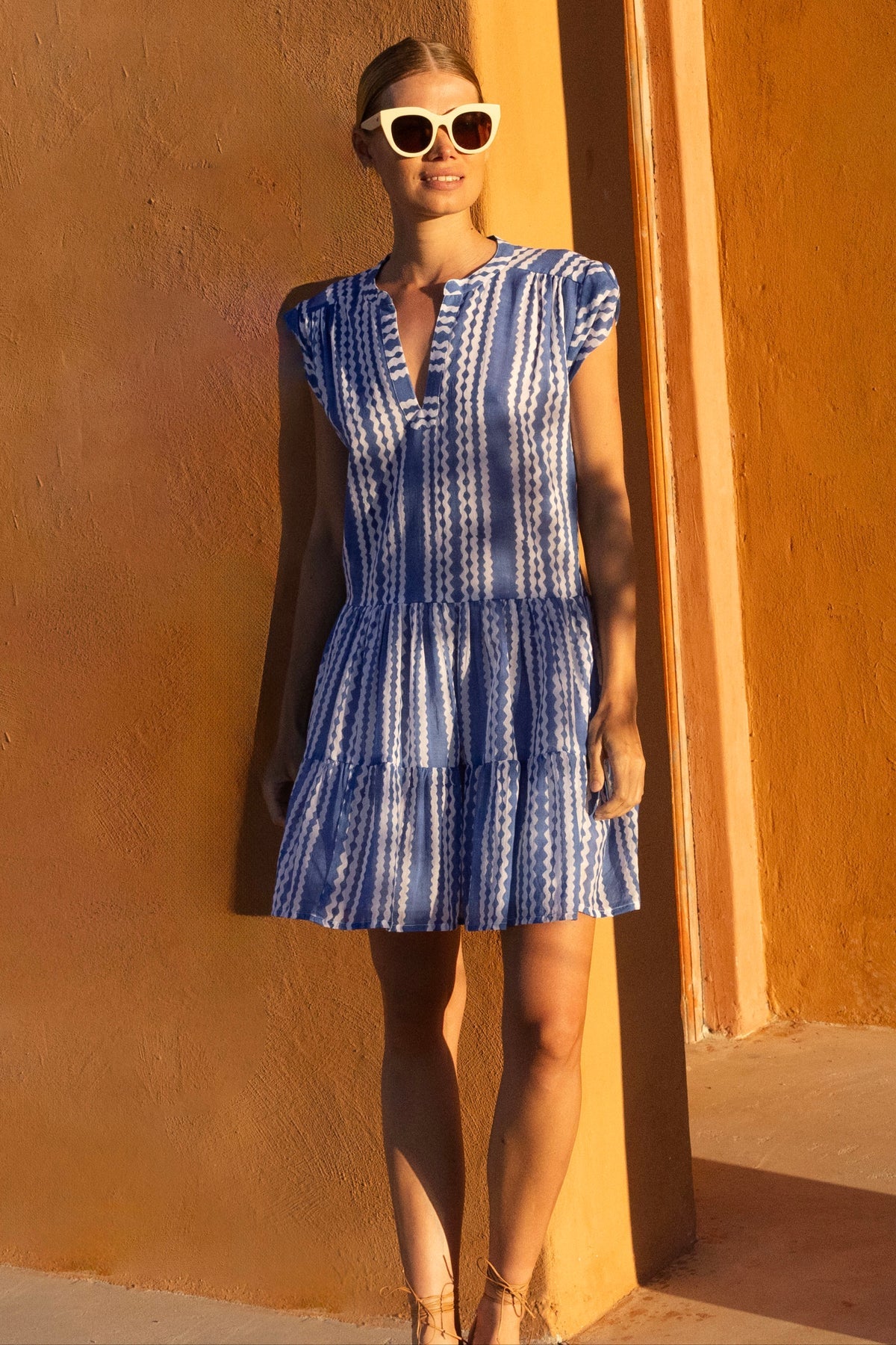 Ziggy Blue Roll Sleeve Mini