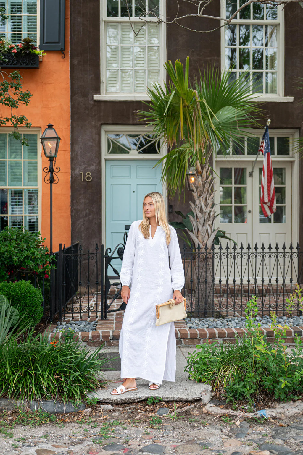 Floral Embroidered Caftan