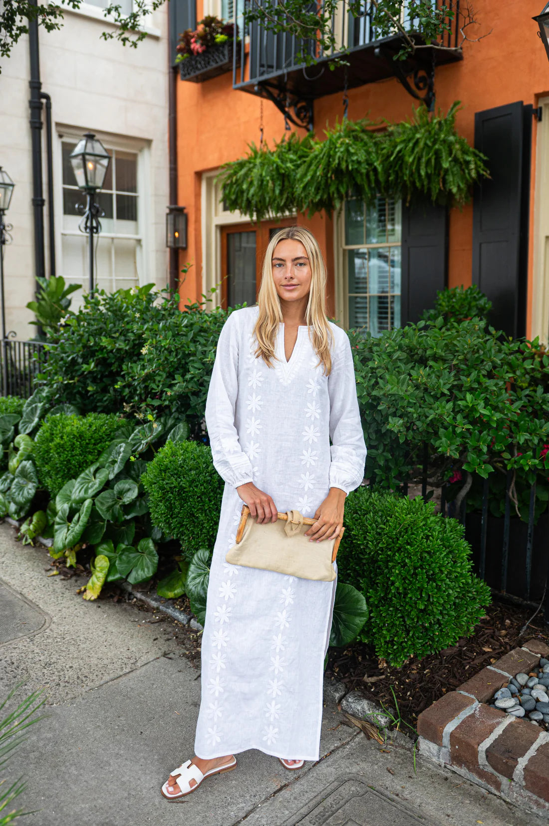 Floral Embroidered Caftan