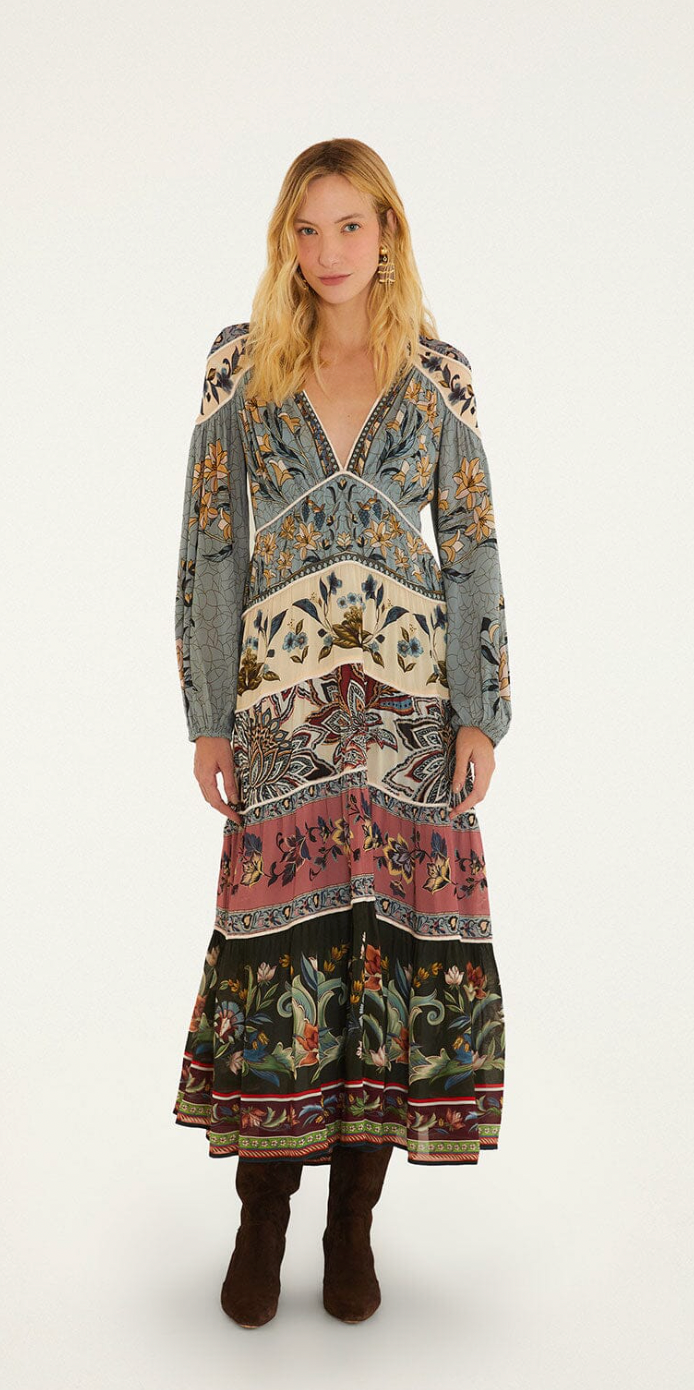 Farm Rio Stained Glass Beauty Mixed Maxi