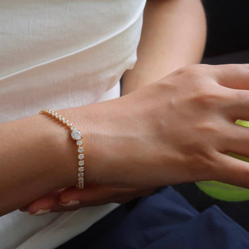 Rhinestone Tennis Bracelet