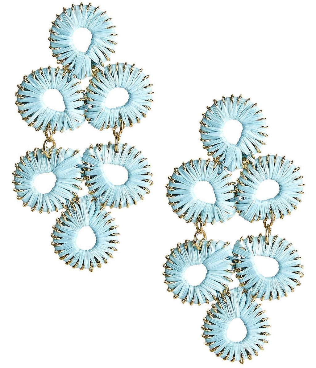 Ginger Straw  Earrings