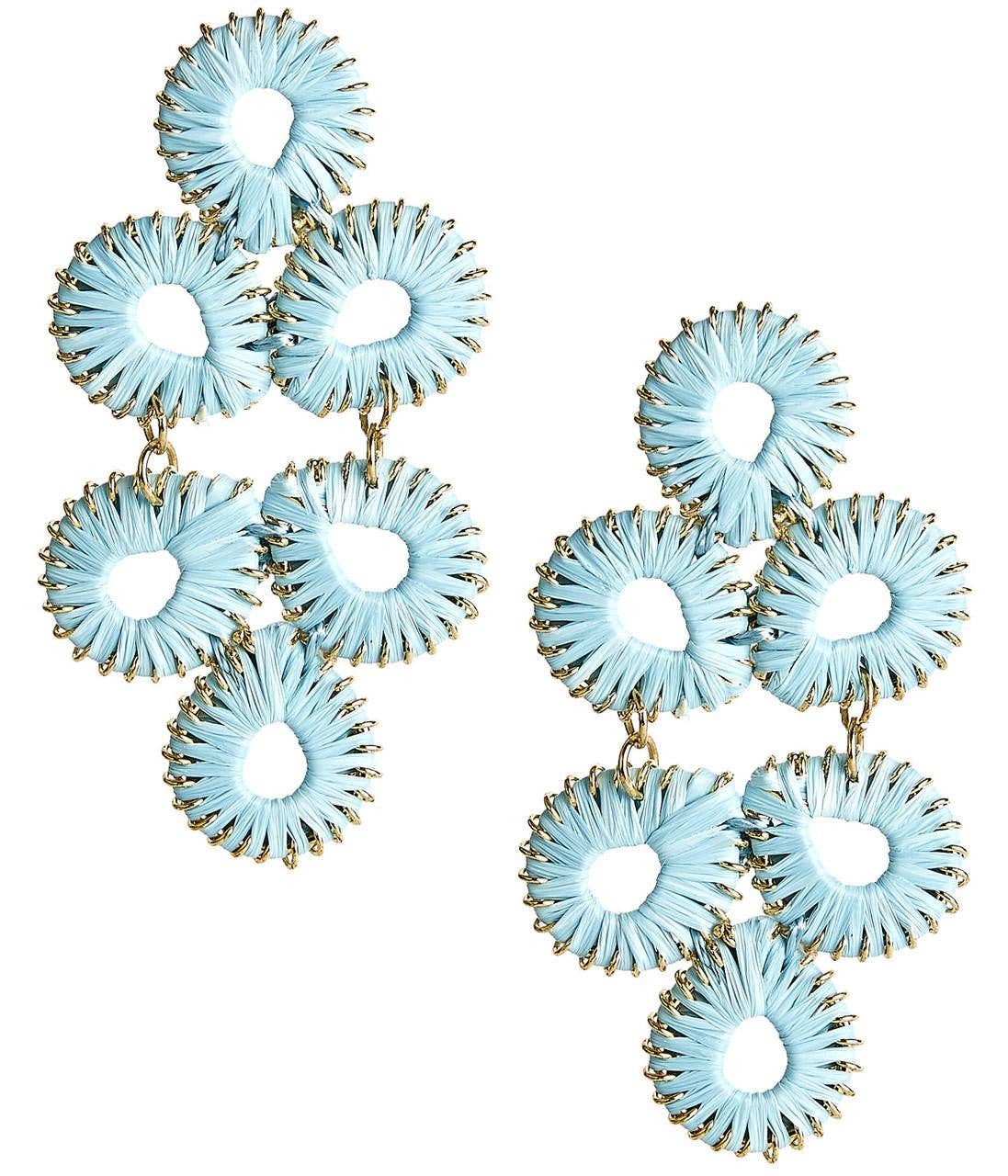 Ginger Straw  Earrings