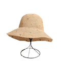 Polka Dot Raffia Hat