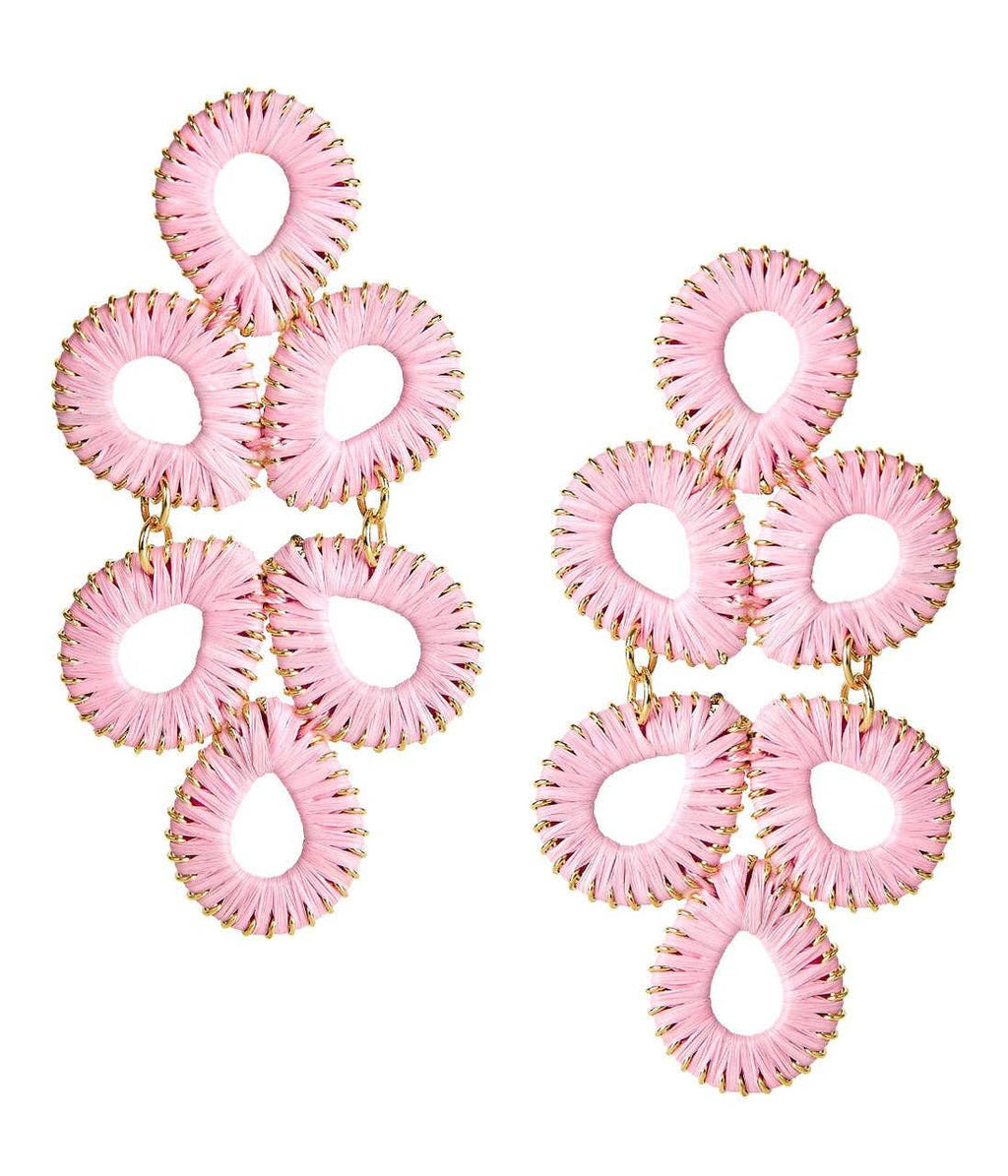 Ginger Straw  Earrings