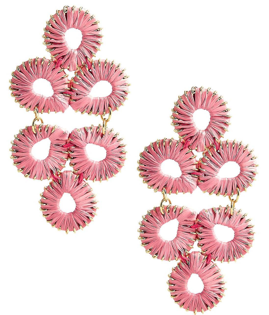 Ginger Straw  Earrings