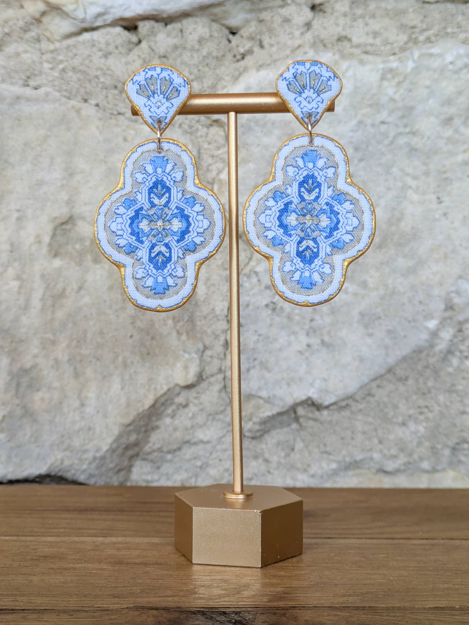 Henrietta Statement Earring - Taupe