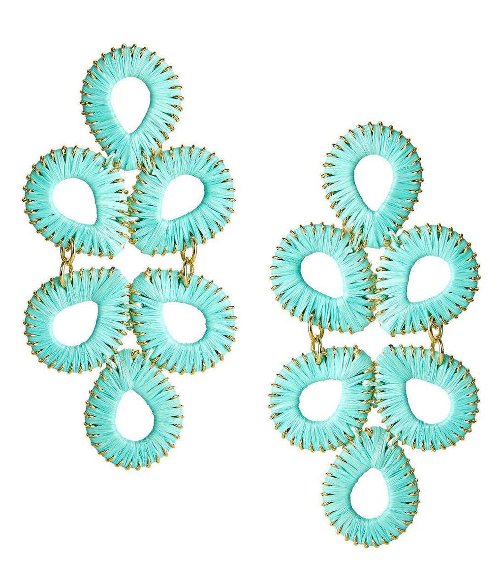 Ginger Straw  Earrings