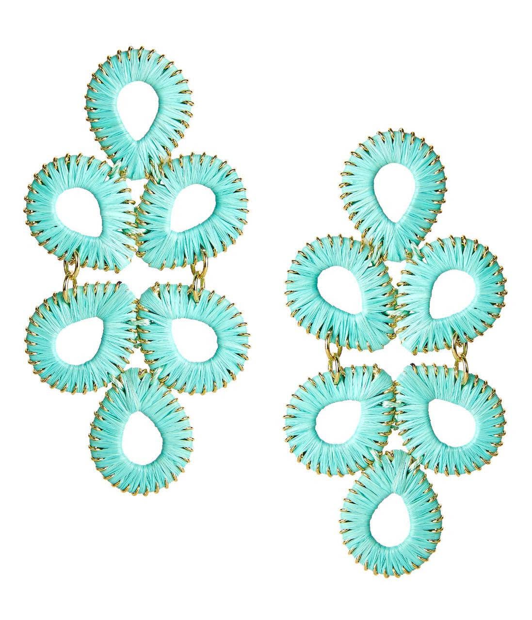 Ginger Straw  Earrings