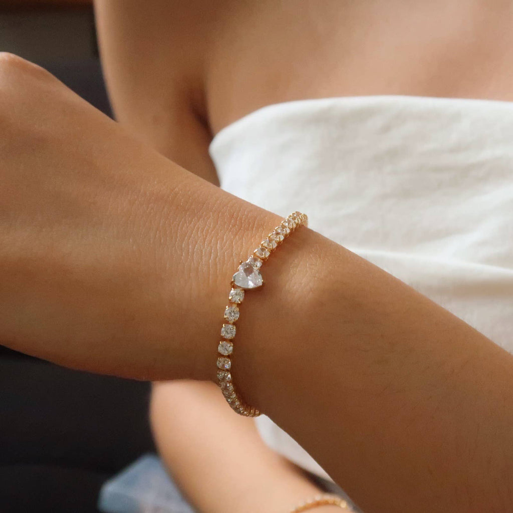 Rhinestone Tennis Bracelet