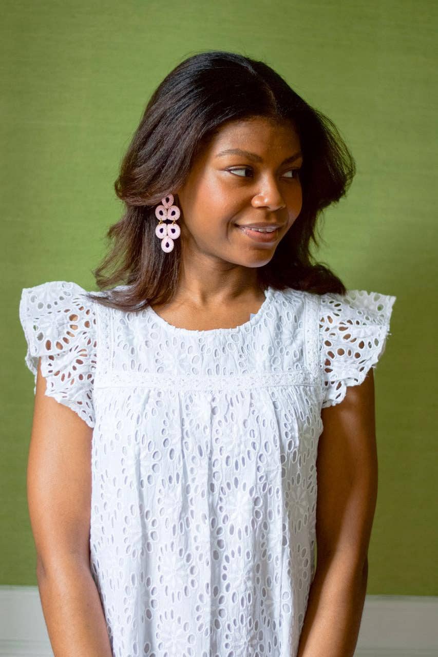 Ginger Straw  Earrings