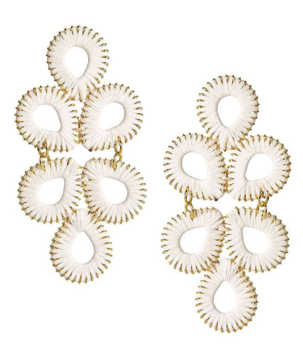 Ginger Straw  Earrings