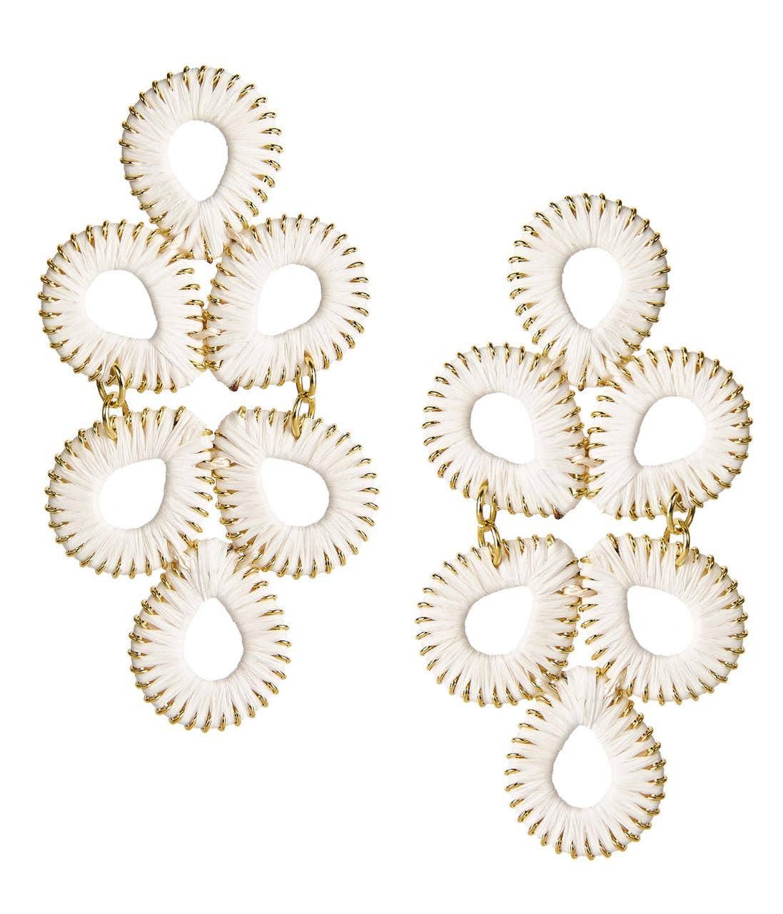 Ginger Straw  Earrings