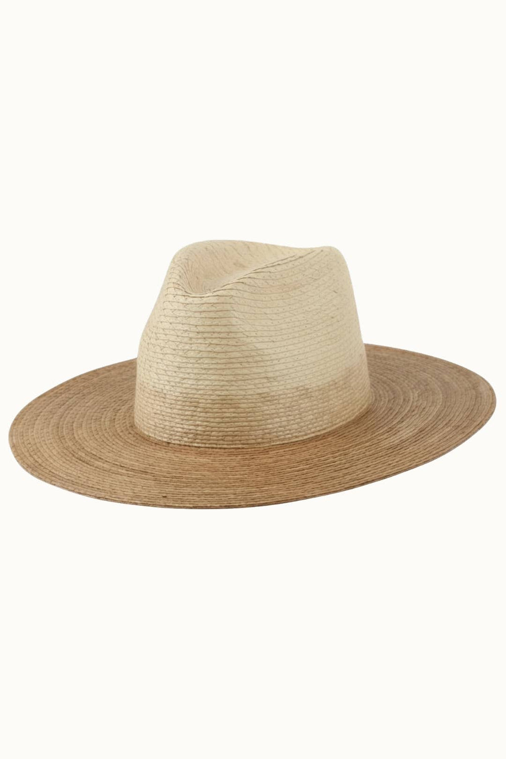 Palm Leaf Wide Brim Structured Rancher Hat