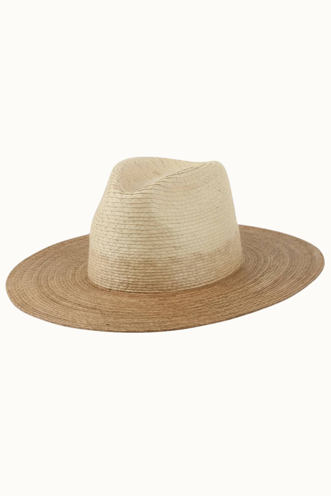 Palm Leaf Wide Brim Structured Rancher Hat