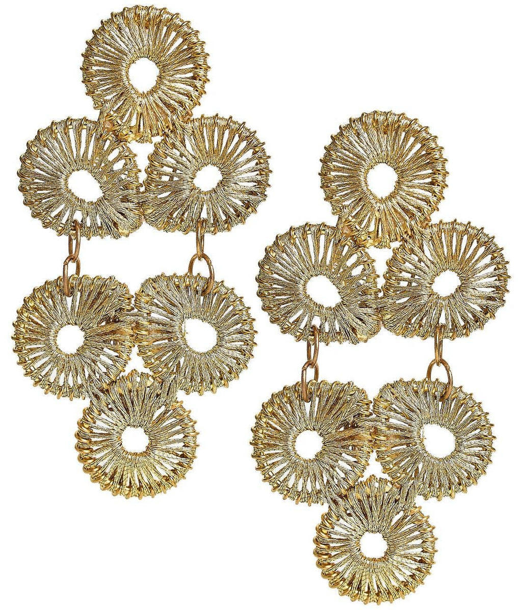Ginger Straw  Earrings